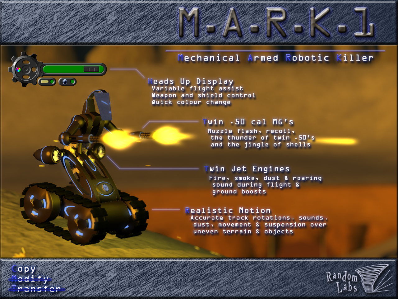 M.A.R.K.1 — Mechanical Armed Robotic Killer